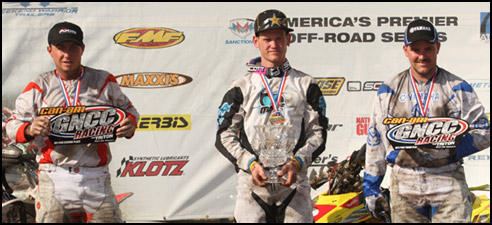 GNCC Pro ATV Racers Podium