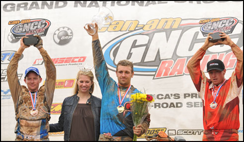 GNCC Pro ATV Racers Podium