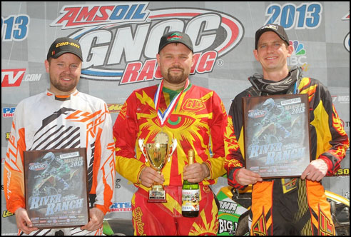 River Ranch GNCC 4x4 Podium (left to right) Bo Jones (3rd), Robert Smith (1st), Bryan Buckhannon (2nd) 