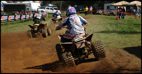 Adam McGill - Honda 450R ATV with Chris Borich in chase