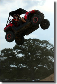 2009 Highlifter Mud Nationals - Caleb Moore and Harlen Foley Polaris RZR Jump