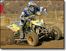 Suzuki LT-Z90 ATV with Mini TRS Tri-Oval Exhaust System