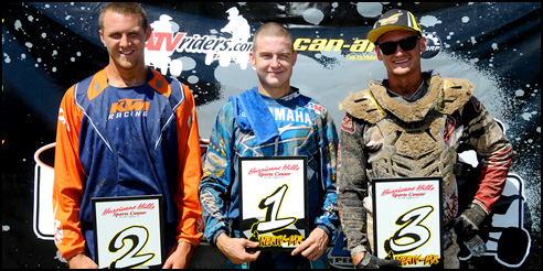 NEATV-MX Pro ATV Racing Podium Thomas Brown Cody Miller - Michael Pilotte