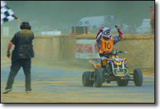 Team Motoworks Can-Am DS450ATV Finish line