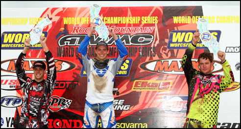 Pro-AM podium ( left to right) Keith Johnson, Garrin Fuller, Collins Webster