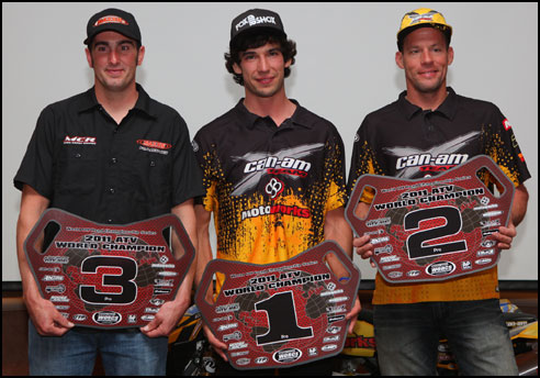 2011 WORCS Pro ATV Racing Championship Podium