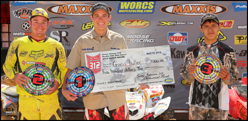 WORCS Pro-Am ATV Racing Podium