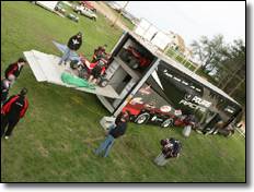 Polaris Outlaw ATV Factory Race Team Rig