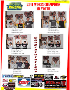 2011 WORCS JR Youth ATV Champions
