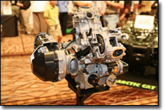 950cc, EFI, SOHC 4-stroke, 4-valve, V-Twin, liquid-cooled engine. 