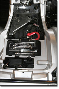 The Arctic Cat Thundercat 1000 4x4 ATV Features a built in tool kit