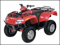 Red Arctic Cat 500 ATV