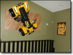 Yamaha 50th Anniversary Banshee ATV mounted on the wall