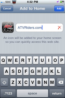 ATVRiders.com Apple iPhone & iPad Home Screen Icon