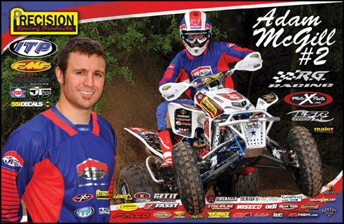GNCC XC1 Pro ATV Racer Adam McGill - Honda 450R ATV