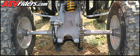 Can-Am DS450 Hollow Rear Axle & Aluminum Hubs