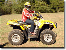 Carnie Wilson Rides Can-Am Outlander ATV