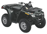 Green Outlander 500 4x4 ATV Side