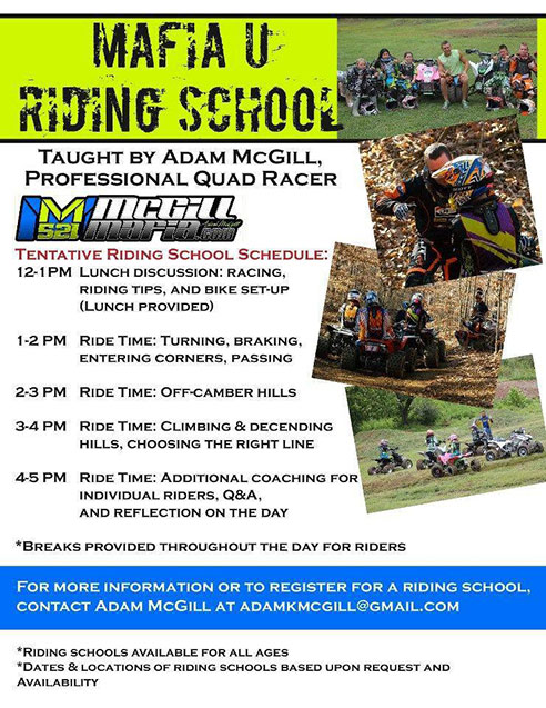 Adam McGill ATV Riding School