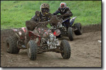 Chris Borich leads Bill Ballance through a turn