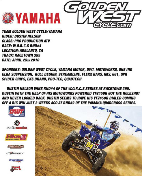 Golden West Cycle / Yamaha Motors - ATV & Motorcycles