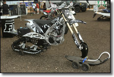 FOX Dirtbike with Snow Tracks