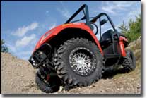 Hiper Dakar Carbon Fiber Wheels on a Polaris RZR Side by Side