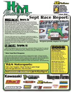 H and M Motorsports Newsletter