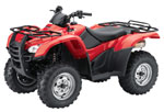 Red Honda Rancher ES Utility ATV