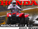 2009 Honda Rancher 420 AT & ES Utility ATV Test Ride Review