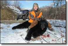 Young Hunter with his first Black Bear Kill