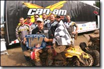 Can-Am Team with their DS450 ATV