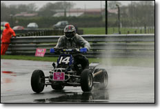 Justin Reid ATV Rain Riding  - Round 4 Kirkistown