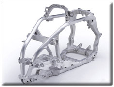 2008 Kawasaki KFX450 Sport ATV aluminum frame