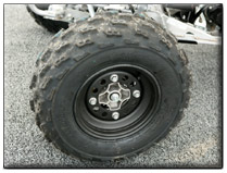 2008 Kawasaki KFX450 Sport ATV limited edition black wheels