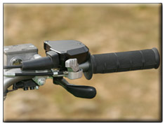 2008 Kawasaki KFX450 Sport ATV reverse lever