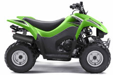 green Kawasaki KFX50 Mini ATV