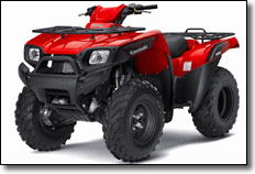 2010 Kawasaki Brute Force 650 Utility ATV Sunbeam Red