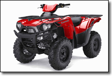 2010 Kawasaki Brute Force 650i Utility ATV Sunbeam Red