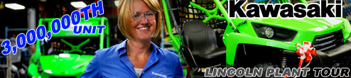Kawasaki Lincoln Plant Tour - 3 Millionth Unit - Teryx 750 UTV