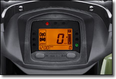 2012 Kawasaki Brute Force 750i Utility ATV Digital Display