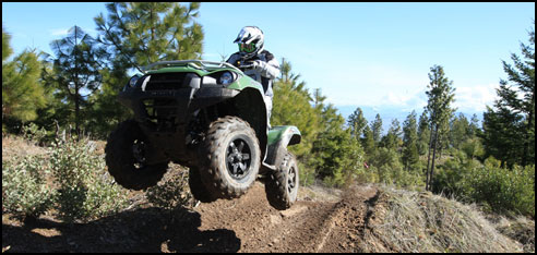 012 Kawasaki Brute Force 4x4 750 Utility ATV Jump