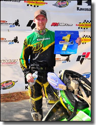 Team Green Kawasaki Joe Haavisto ATV Podium
