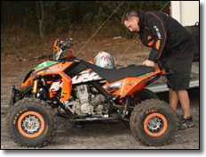 Sam Shahan KTM ATV Race Team Mechanic