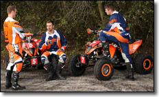 Tim Farr, Adam McGill, Taylor Kiser - KTM GNCC ATV Race Team