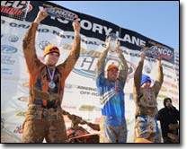 Adam McGill Tyler Kiser ATV GNCC Podium