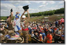 KTM ATV Racers on GNCC Podium