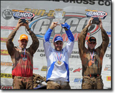 KTM ATV Racers on GNCC Podium