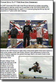 Mark Watson - KTM 505SX ATV Team  KTM UK - Dean Moor