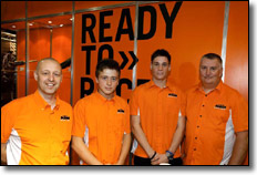 haun Sisterson (MD KTM UK), Frazer McFadden, James Hellewell, Richard